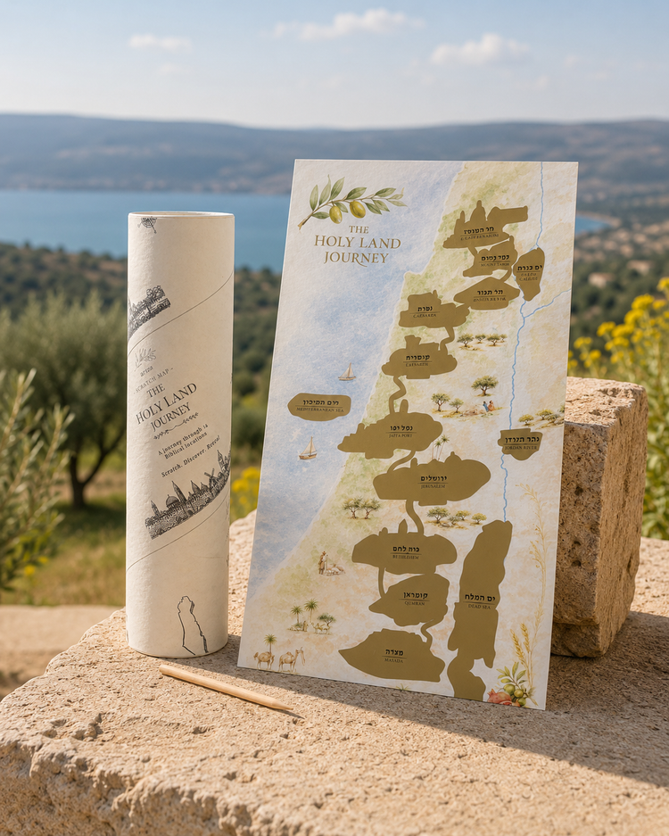 The Holy Land Journey Scratch Map