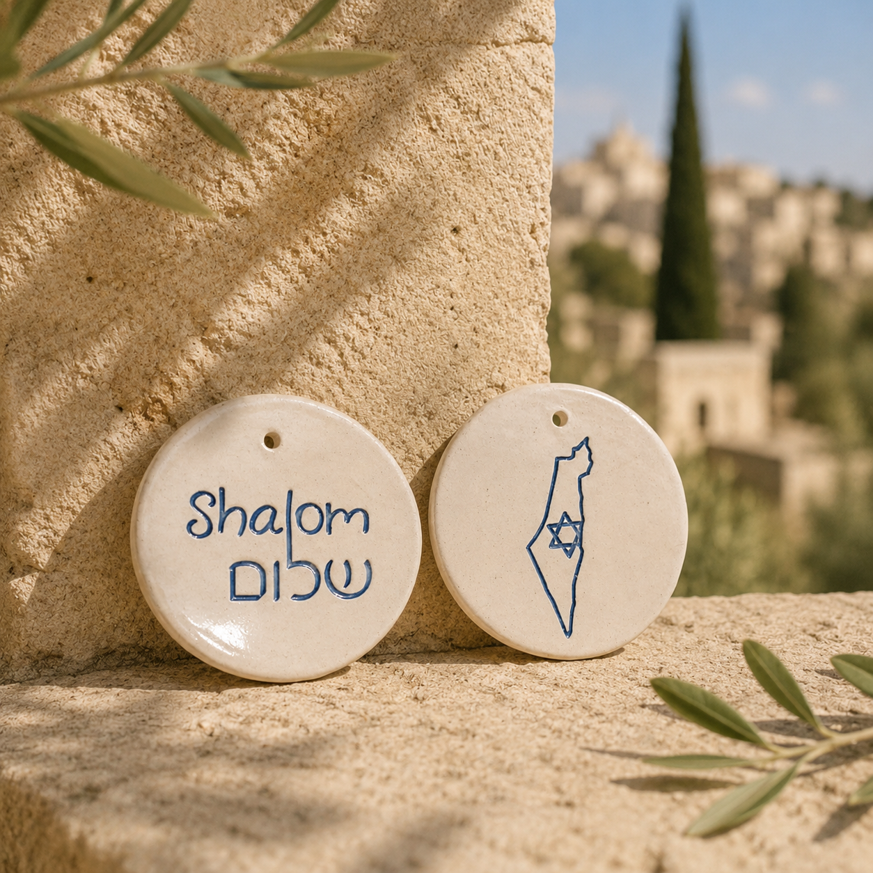 Israel Shalom Ceramic ornament