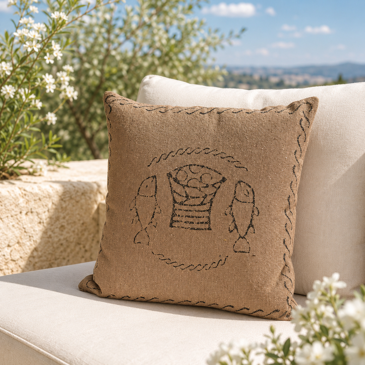 Miracle of the Loaves and Fishes Pillow Case