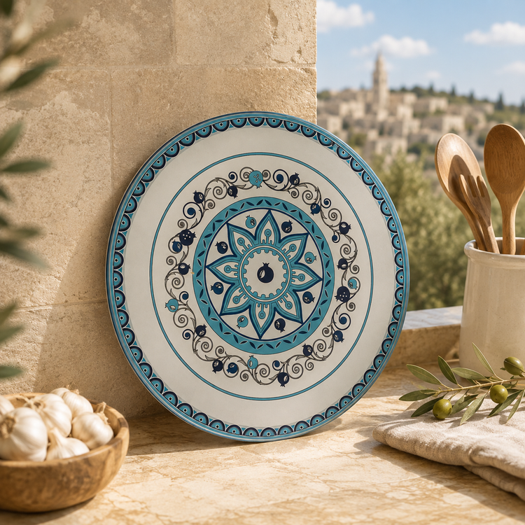 Pomegranate Glass Trivet