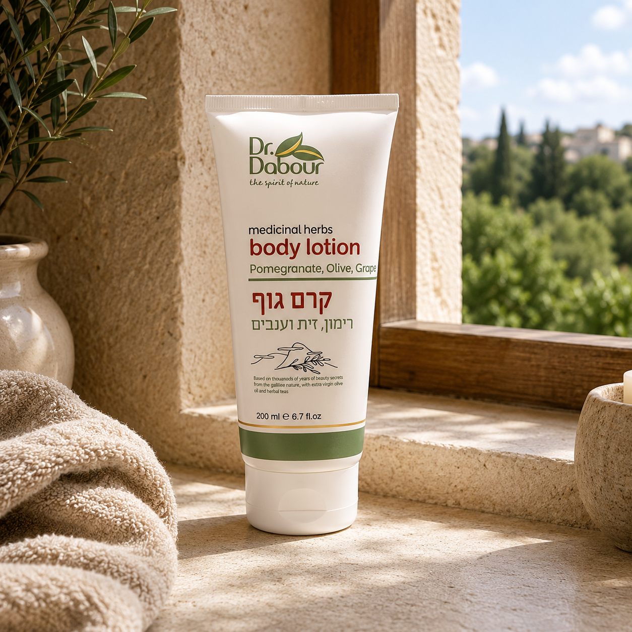 Pomegranate, olive & grape Body lotion Dr Dabour