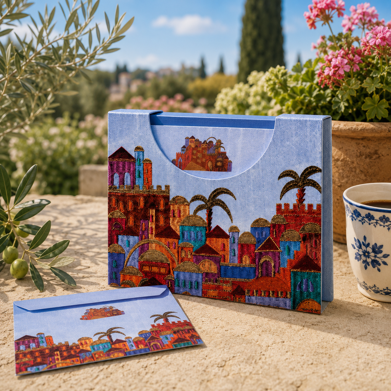 Set of 10 Jerusalem Notelets & Envelopes