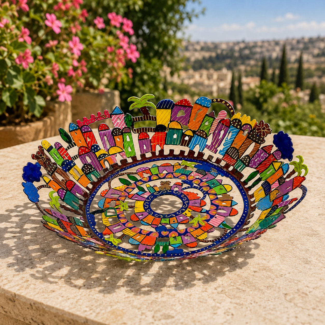Jerusalem Fruit Bowl - Hand Painted