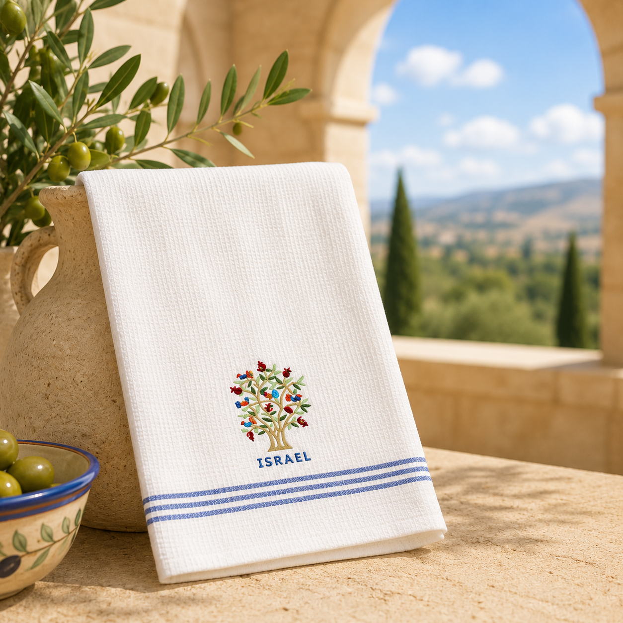 Israel Tree Hand Wash Towels