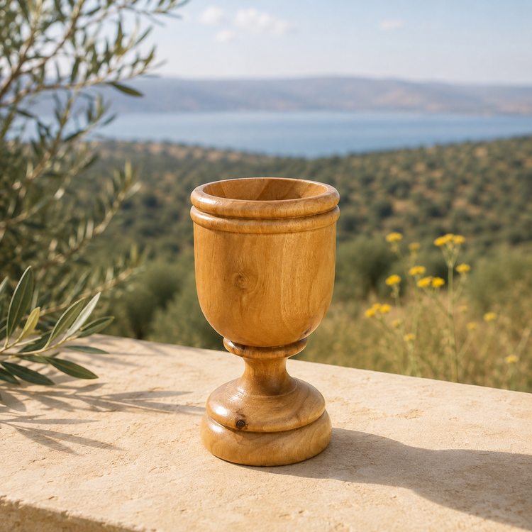 Olive Wood Communion Cup
