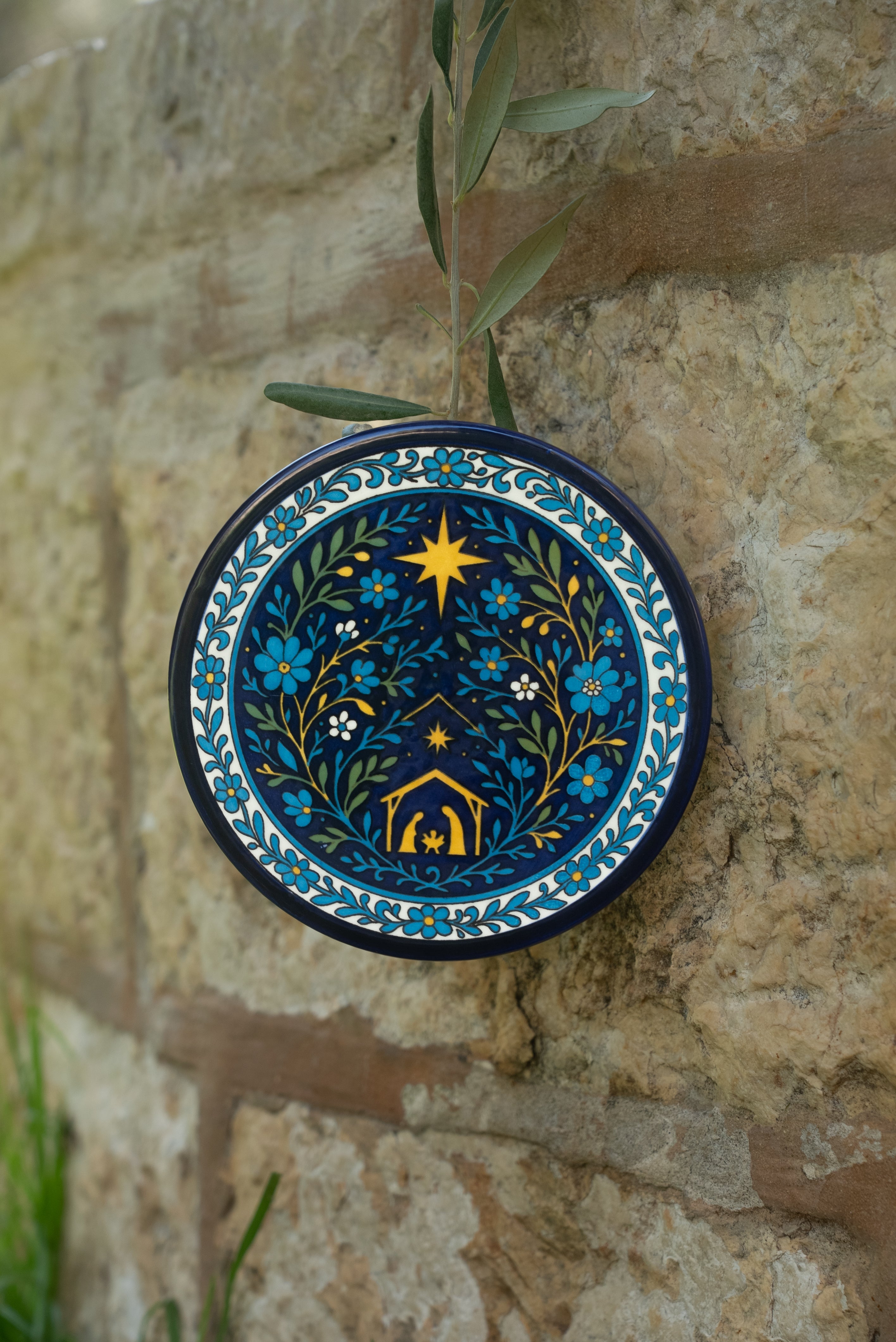 Nativity Night Ceramic Plate