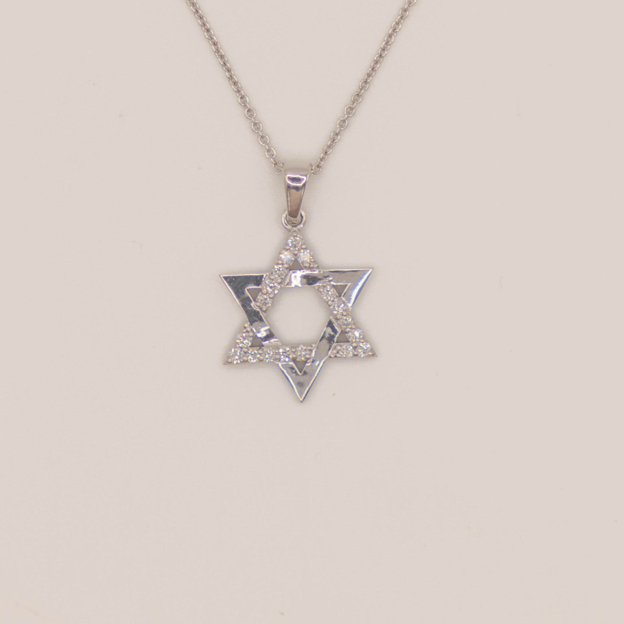 Silver Diamond Star of David