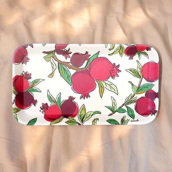 Pomegranate Serving Tray - Rectangle