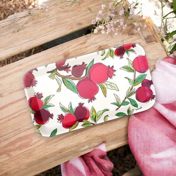 Pomegranate Serving Tray - Rectangle